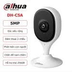 Camera IP Wifi Dahua DH-C5A, 5MP, công nghệ H.265, AI nhận diện người, thú cưng, góc rộng 90°, tầm nhìn đêm 10m, bảo mật cao, đàm thoại hai chiều, lắp đặt siêu nhanh
