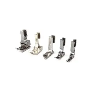 Chân vịt máy may 2 kim 5/16 phải, phụ kiện máy may công nghiệp dùng cho công đoạn may đường thẳng, hỗ trợ giữ vật liệu ổn định dưới chân vịt, phù hợp xưởng sản xuất, cơ sở gia công và kỹ thuật viên máy may
