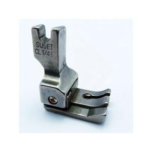Chân Vịt Máy May Mí Trái 6 Ly CL1/4E, Chân Vịt Bù Trái 1/4 Inch 6,4mm, Dùng Cho Máy May Công Nghiệp 1 Kim, Chân Vịt Dẫn Biên, Hỗ Trợ May Sát Mép Và Căn Khoảng Cách Đường Mí, Phụ Tùng Máy May