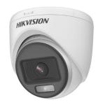 Camera Dome Hikvision DS-2CE76D0T-EXLMF 2MP, Smart Hybrid Light (đèn trắng + IR) 20m, chống ngược sáng DWDR, vỏ kim loại + nhựa, hỗ trợ TVI/AHD/CVI/CVBS, độ nhạy 0.02 lux