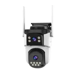 VStarcam CS621DR Dual Lens Wifi Camera, hai mắt không điểm mù, ánh sáng kép full color, AI human detection, hỗ trợ 4 người xem cùng lúc, IP66, màn hình kép, quản lý từ xa qua app