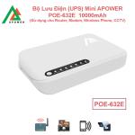 PIN DỰ PHÒNG KHÔNG GIAN NHỎ, SỨC MẠNH LỚN – APOWER POE-632E UPS DC 10 000 mAh, hỗ trợ 5V/9V/12V & PoE 15V/24V, thiết kế mini, lý tưởng cho camera wifi, hệ thống an ninh